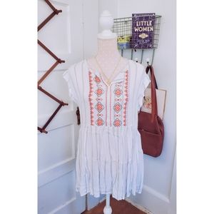 Boho Embroidered Blouse